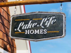 LakeLife Homes Showroom Sign